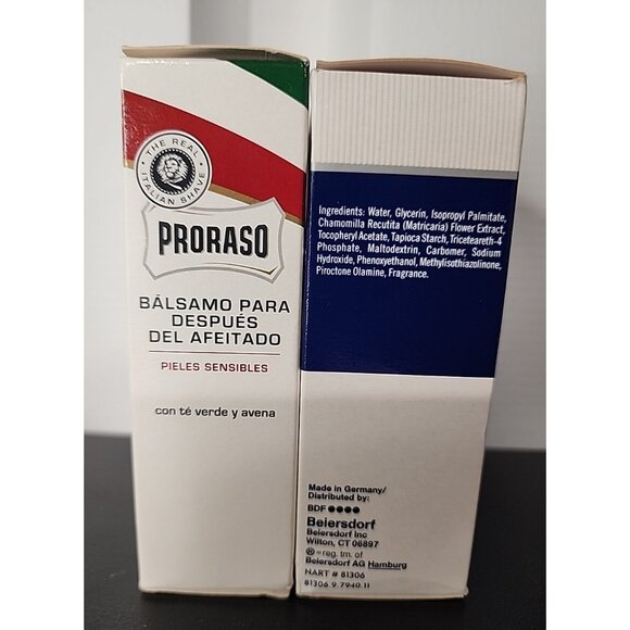 PRORASO + NIVEA men After Shave Balm Sensitive Skin soothing moisturizing lotion - Picture 4 of 6